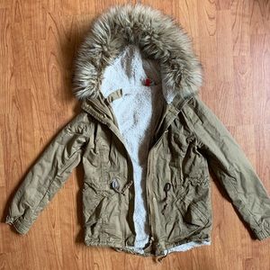 H&M Pile Lined Parka